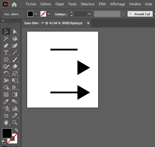 faire une flèche simple sur illustrator faire une flèche simple sur illustrator